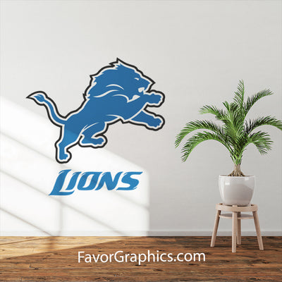 Detroit Lions Home Room Wall Vinyl Decal Sticker Mural Poster