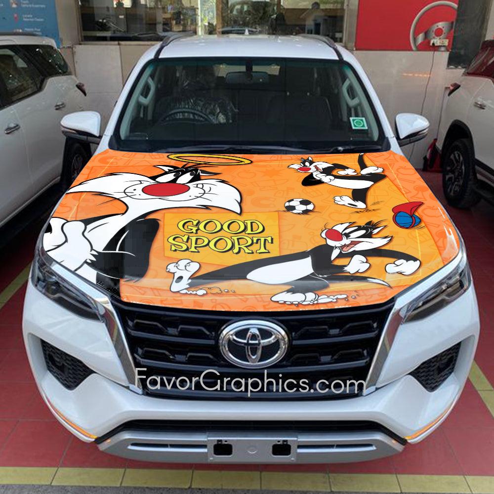 Sylvester the Cat Itasha Car Vinyl Hood Wrap Decal Sticker