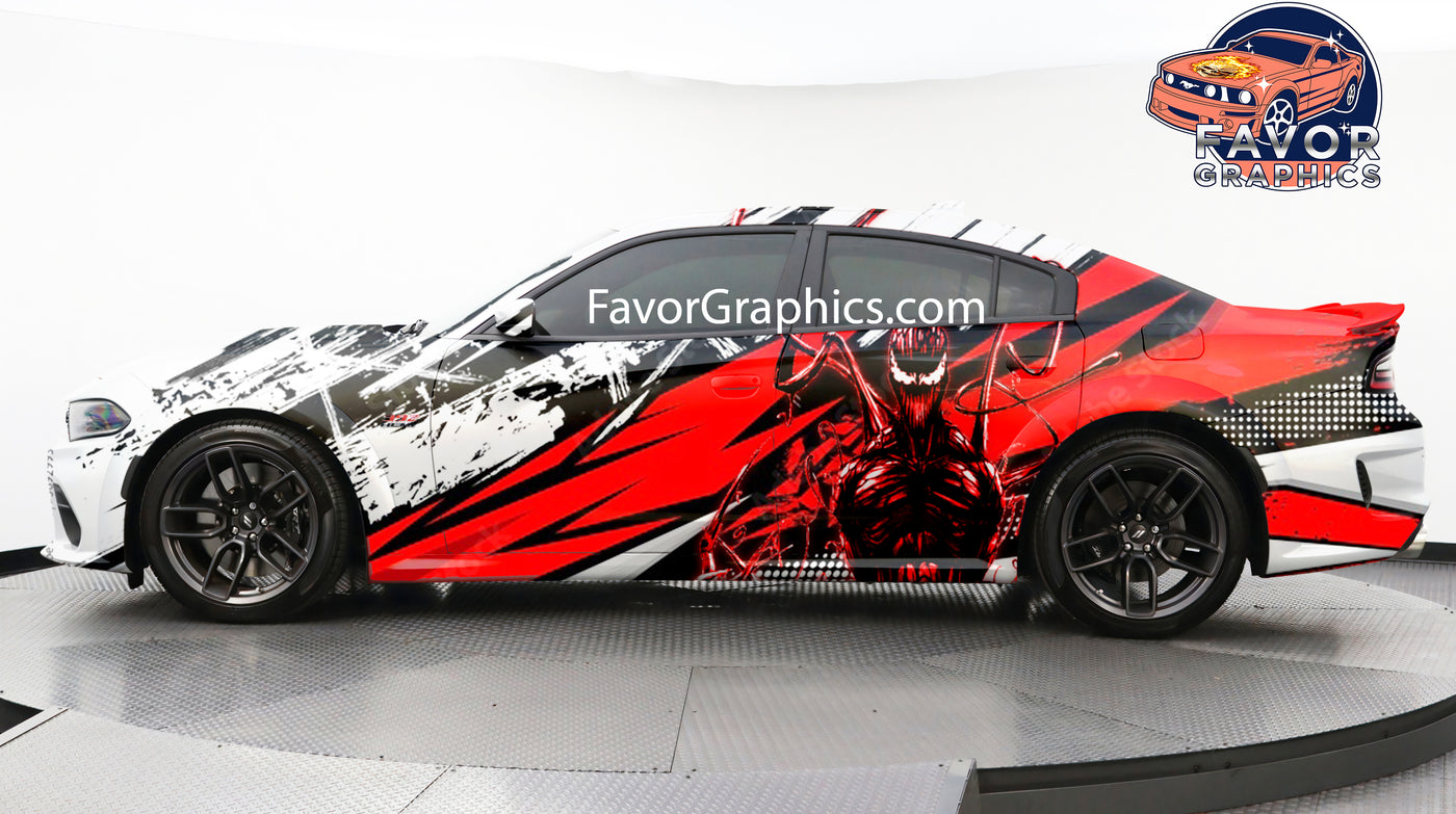 Carnage Itasha Full Car Vinyl Wrap Decal Sticker