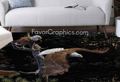 Bald Eagle Home Bedroom Decor Rug Carpet Mat