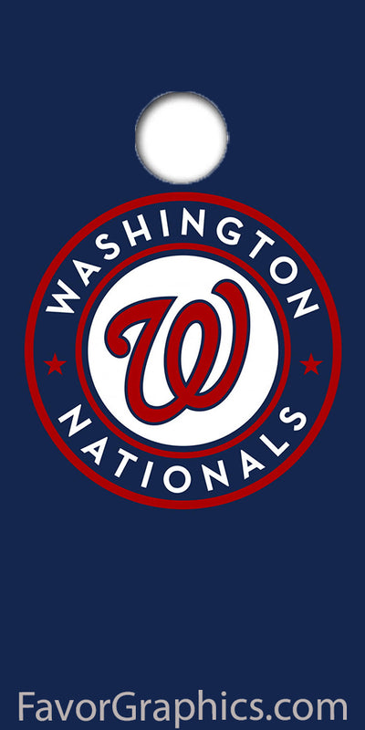 Washington Nationals Cornhole Wood Board Skin Vinyl Wrap Decal Sticker