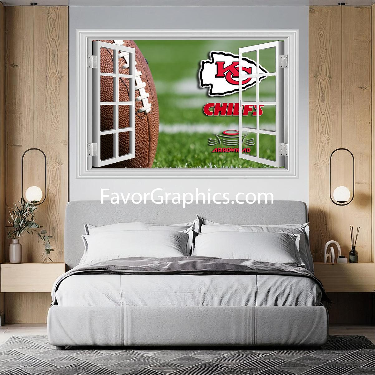 Kansas City Chiefs Vinyl Wall Art Decal Sticker Poster Print Mural