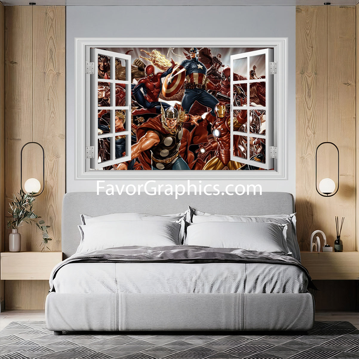 Superhero Avengers Vinyl Wall Art Decal Sticker Poster Print Mural