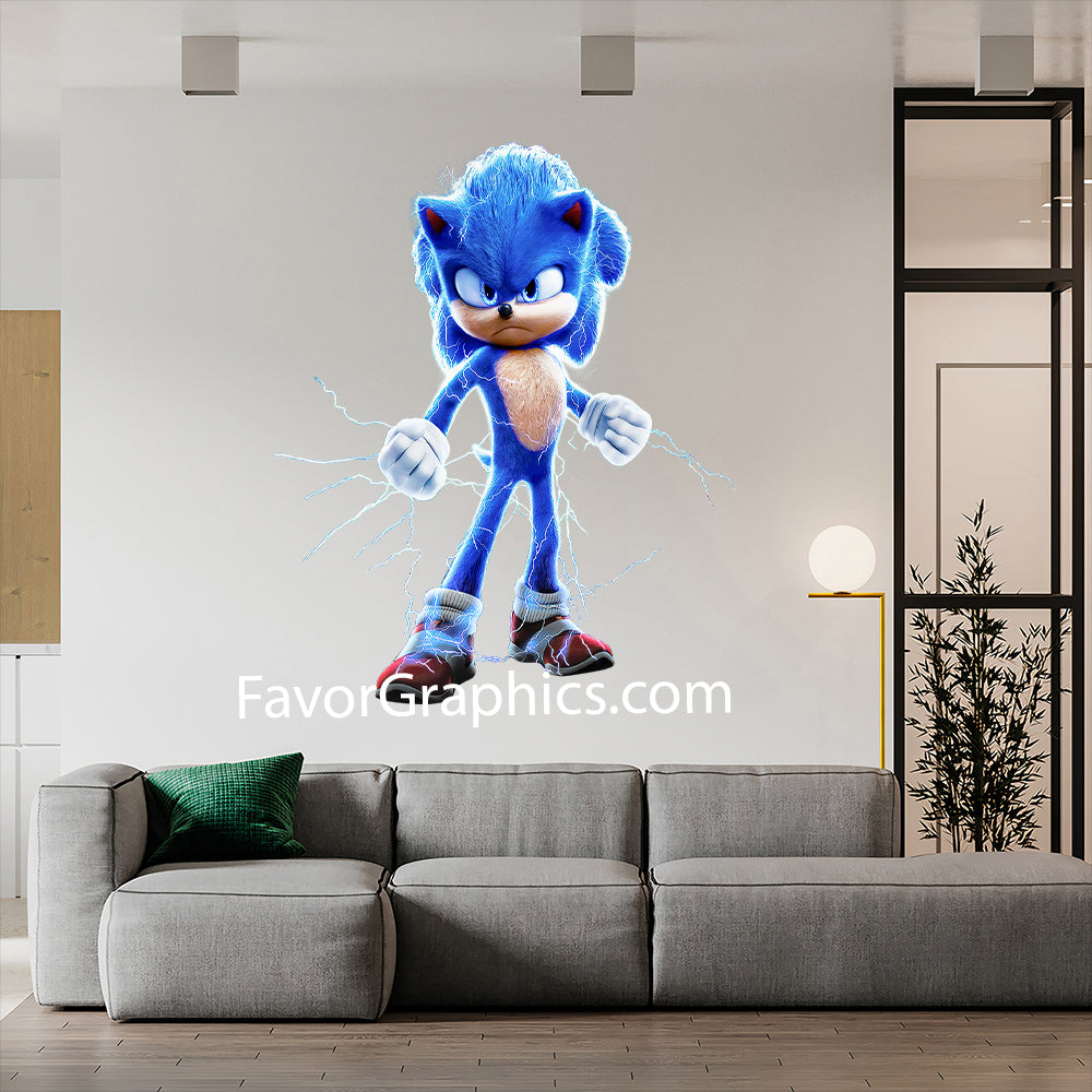 Sonic The Hedgehog Home Room Wall Vinyl Decal Sticker Mural Poster