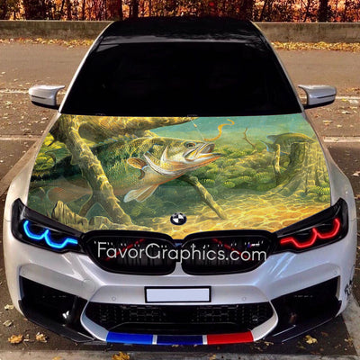 Fishing Scenery Itasha Car Vinyl Hood Wrap Decal Sticker