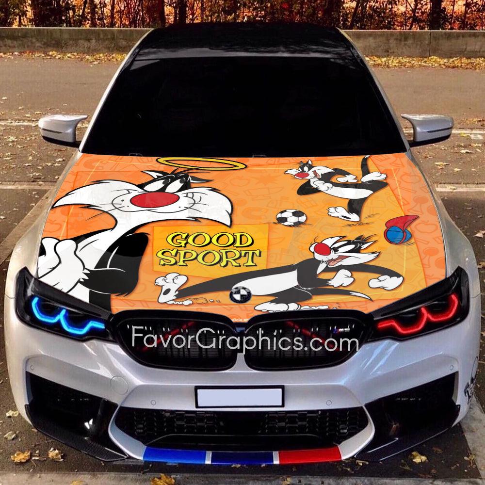 Sylvester the Cat Itasha Car Vinyl Hood Wrap