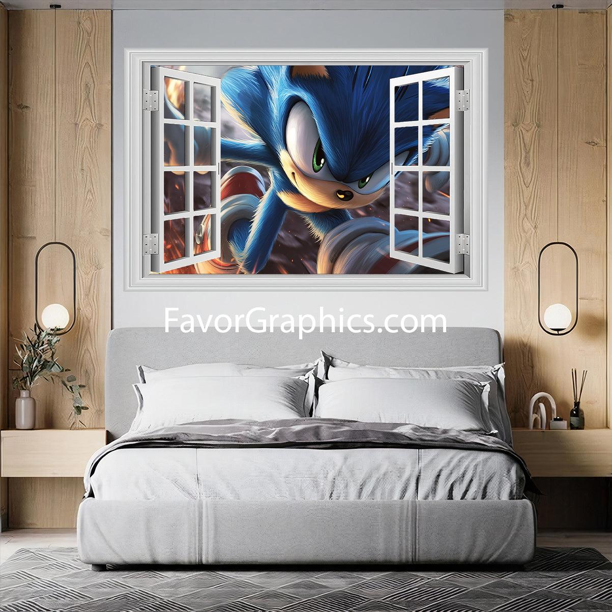 Sonic The Hedgehog Vinyl Wall Art Decal Sticker Poster Print Mural