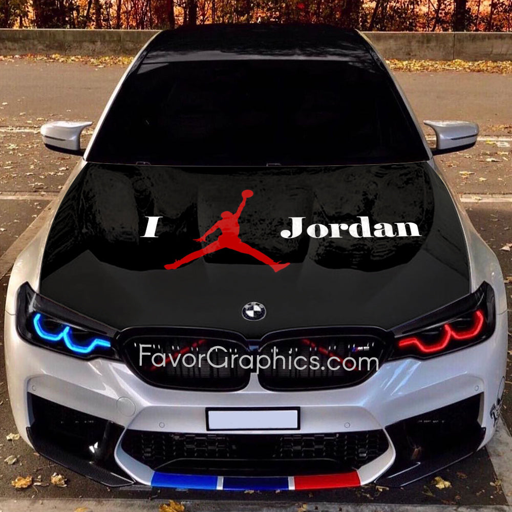 Michael Jordan Itasha Car Vinyl Hood Wrap Decal Sticker