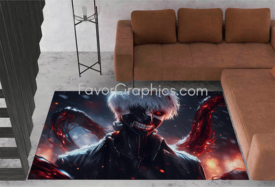 Kaneki Ken Tokyo Ghoul Home Bedroom Decor Rug Carpet Mat