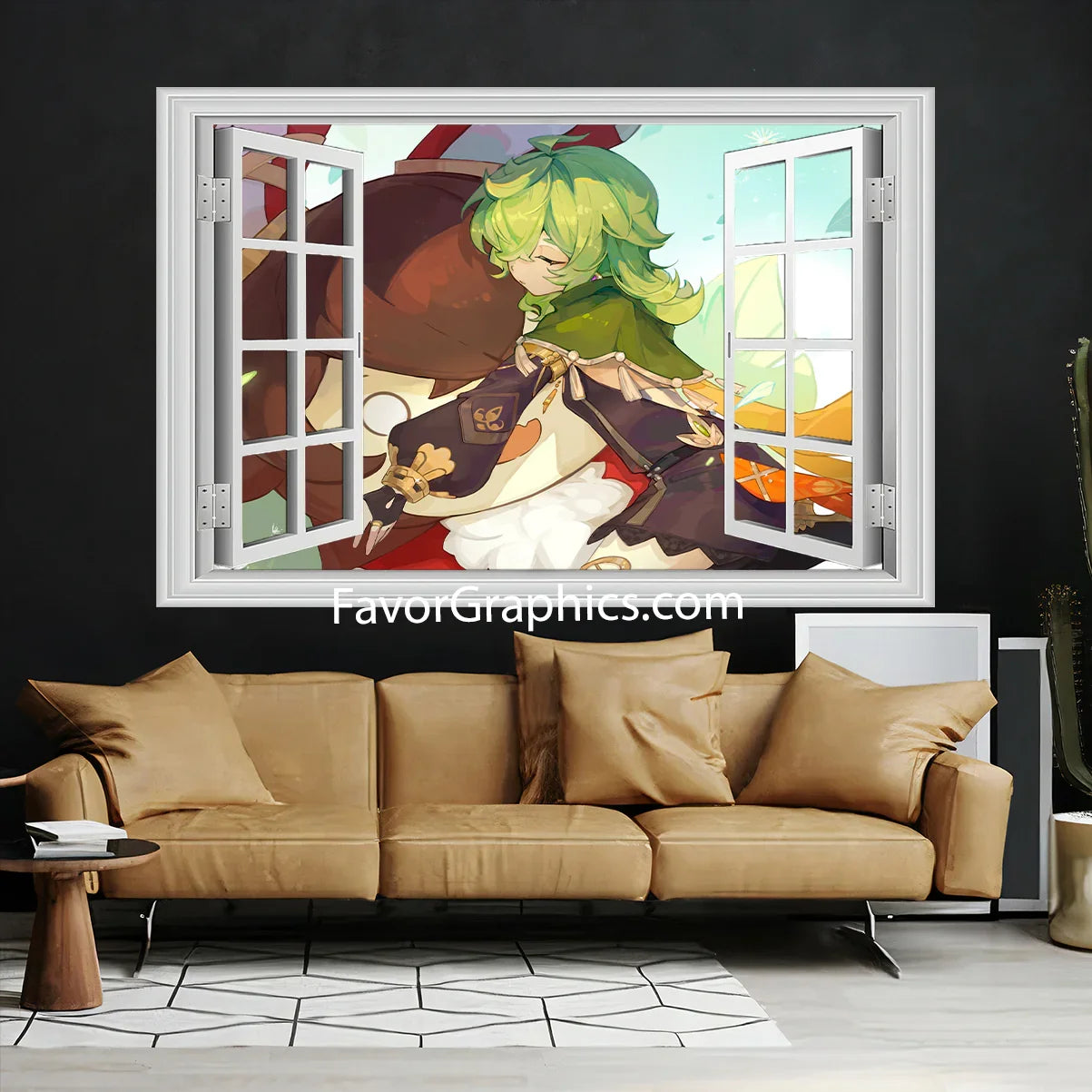 Collei (Genshin Impact) Vinyl Wall Art Decal Sticker Poster Print Mural