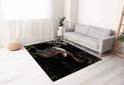 Bald Eagle Home Bedroom Decor Rug Carpet Mat