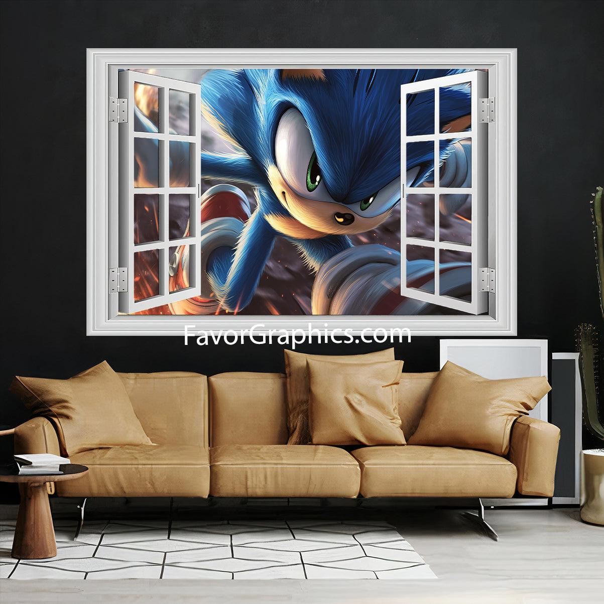 Sonic The Hedgehog Vinyl Wall Art Decal Sticker Poster Print Mural