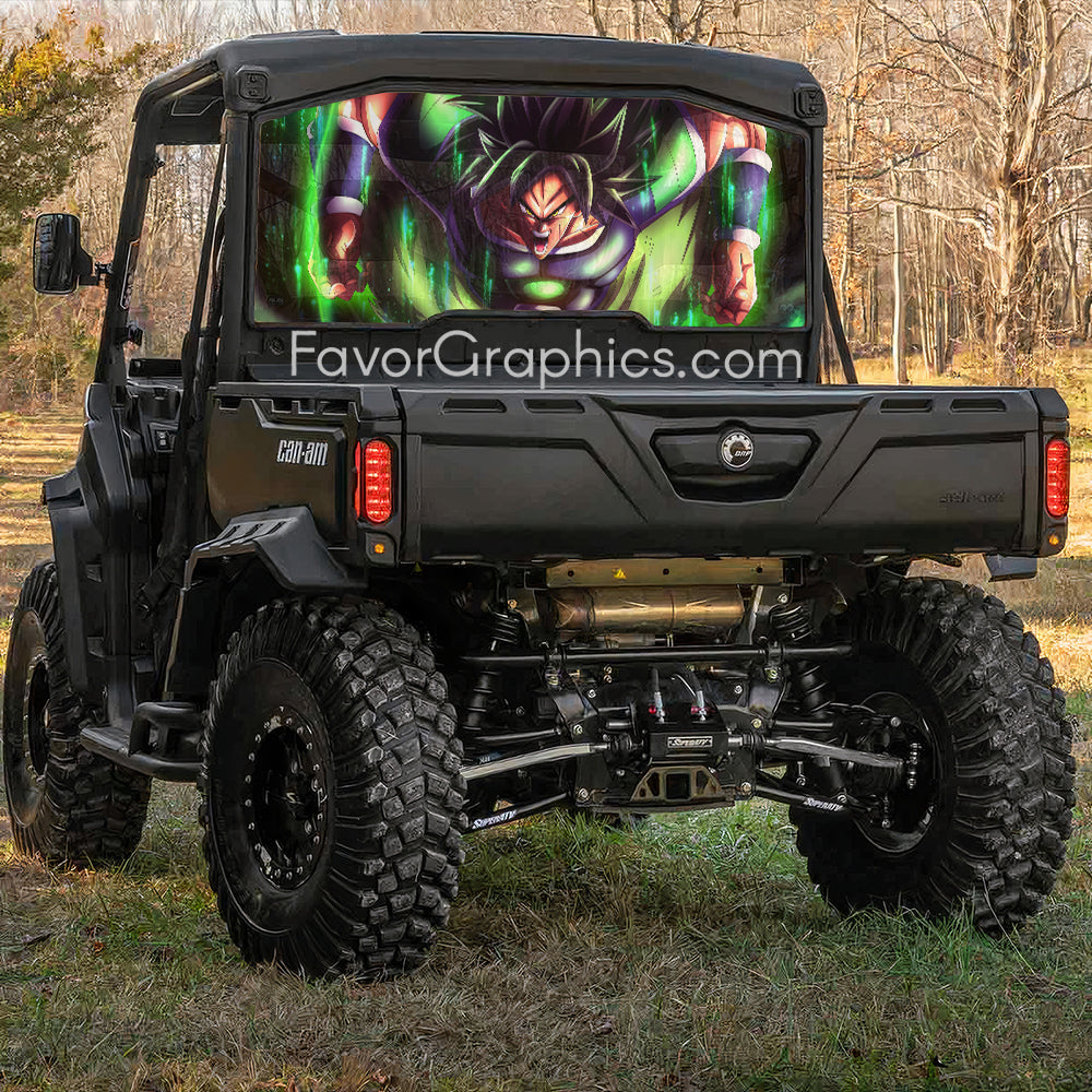 Broly Rear Window Perforated Graphic Vinyl Decal Car Truck UTV