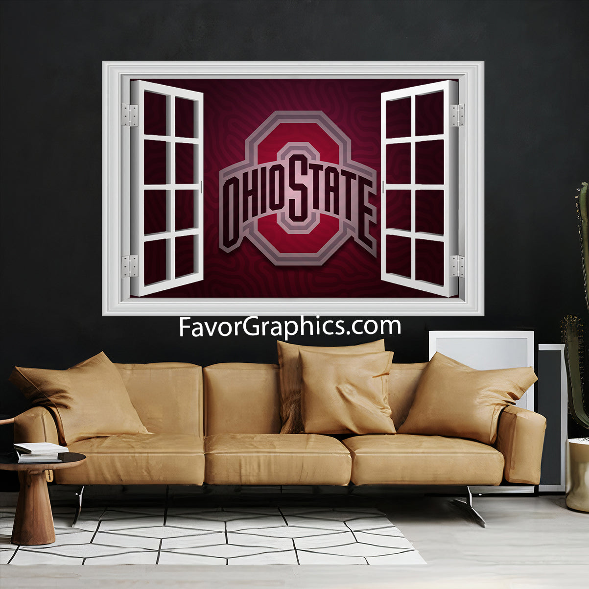 Ohio State Buckeyes Vinyl Wall Art Decal Sticker Poster Print Mural