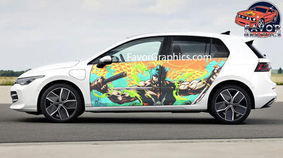 Roronoa Zoro Car Door Vinyl Wrap Decal Sticker