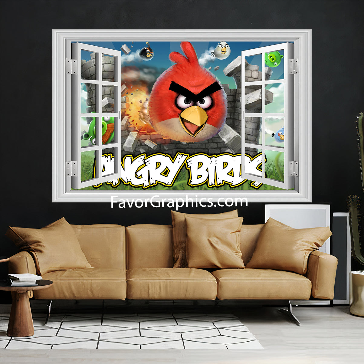 Angry Birds Vinyl Wall Art Decal Sticker Poster Print Mural