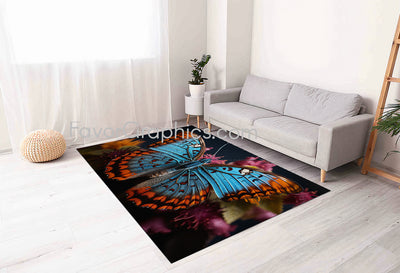 Butterfly Home Bedroom Decor Rug Carpet Mat