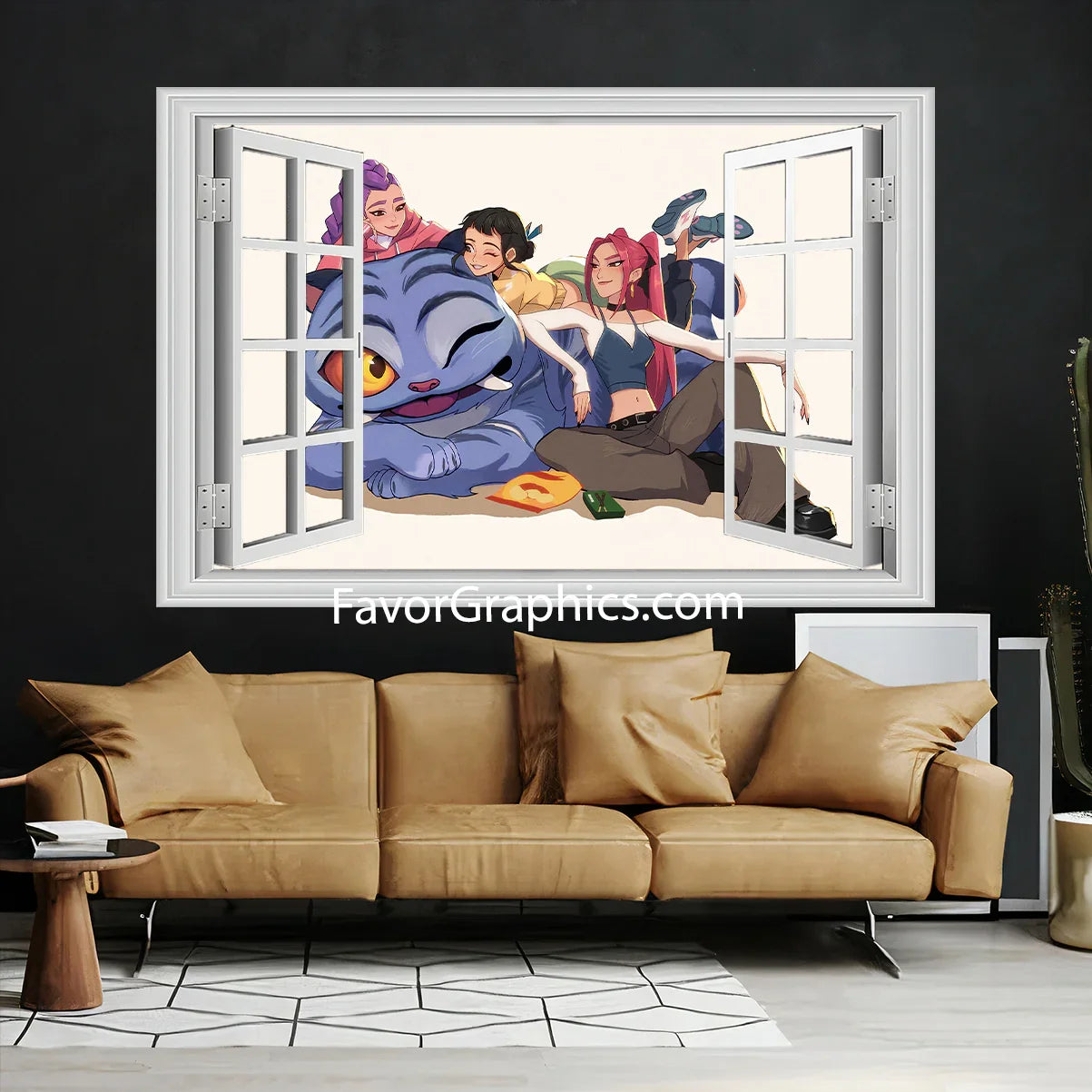 Huntrix HUNTR/X Kpop Demon Hunters Wall Art Poster Print Mural