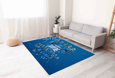 Detroit Lions Home Bedroom Decor Rug Carpet Mat