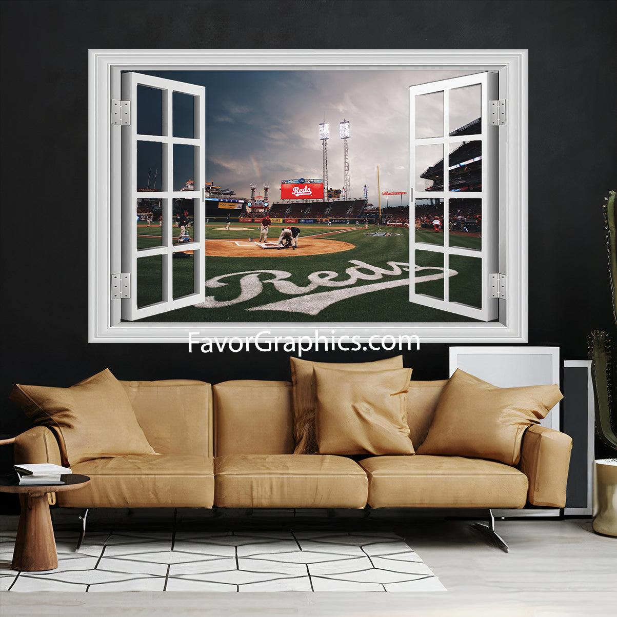 Cincinnati Reds Vinyl Wall Art Decal Sticker Poster Print Mural