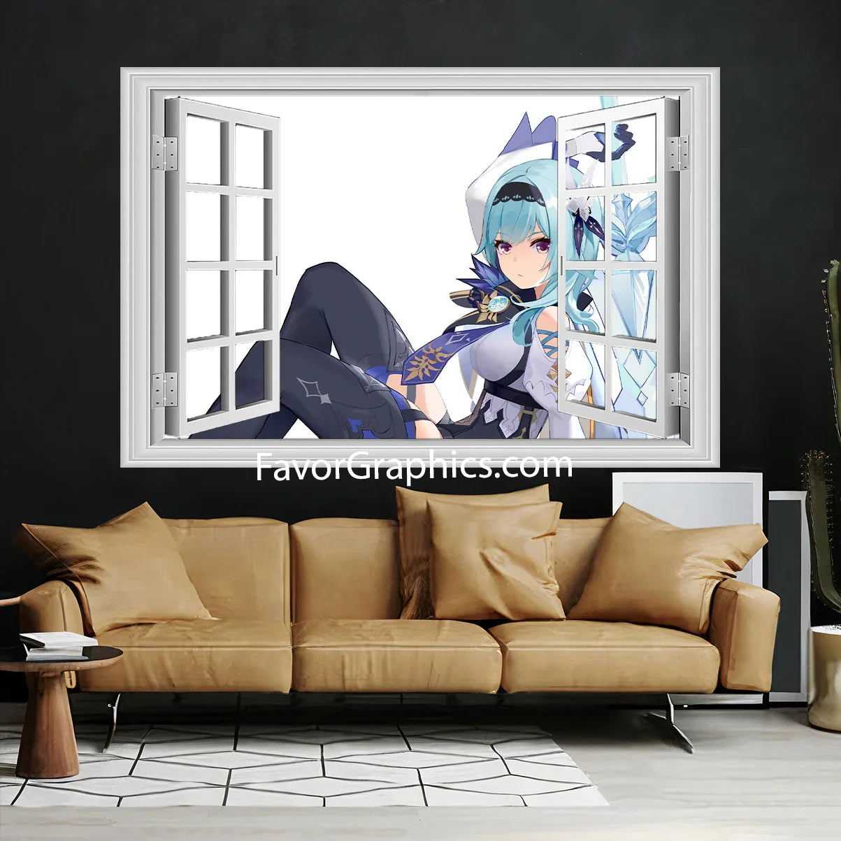 Eula (Genshin impact) Vinyl Wall Art Decal Sticker Poster Print Mural