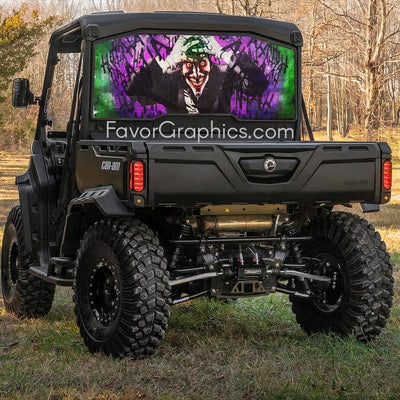 Joker Rear Window Perforated Graphic Vinyl Decal Car Truck UTV