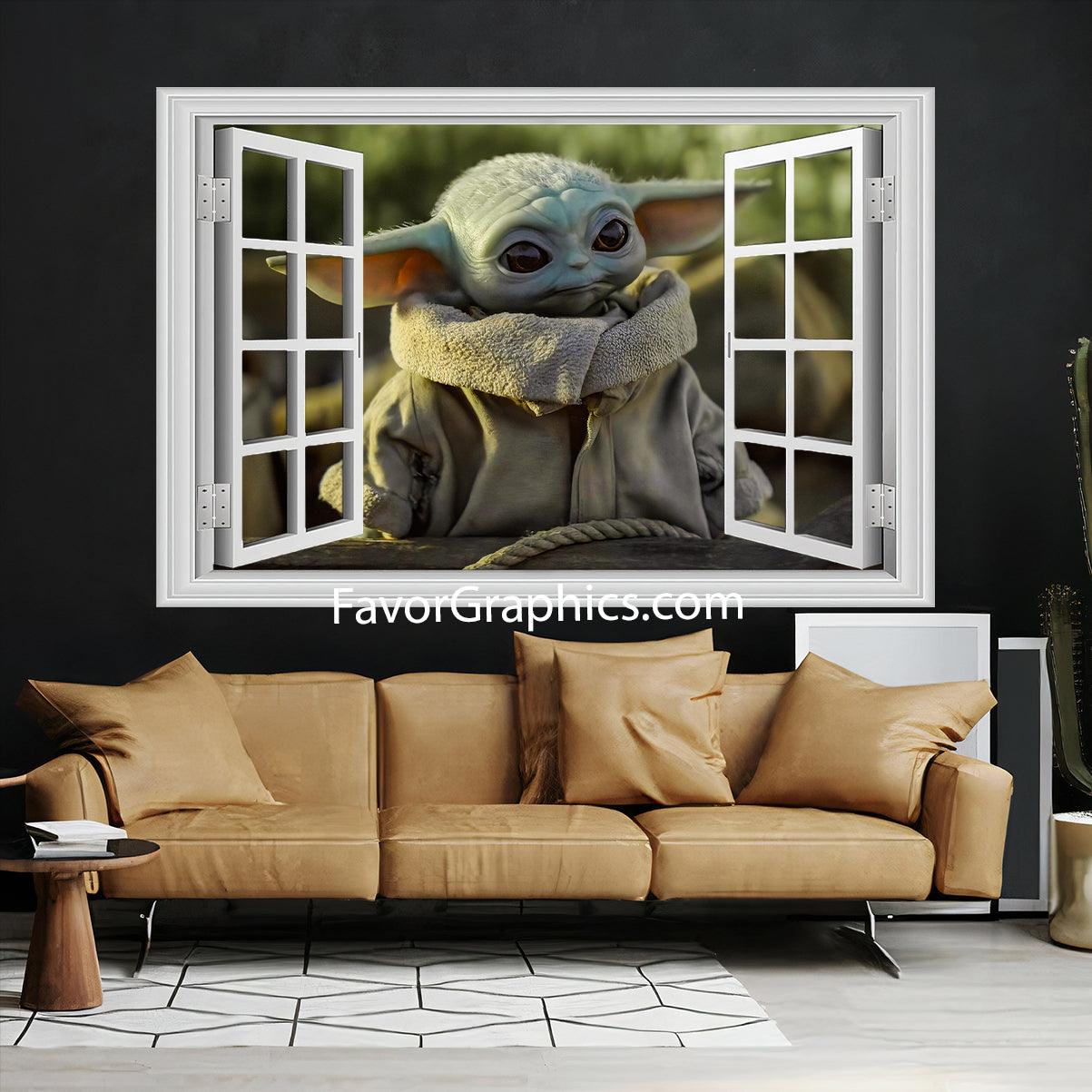 Baby Yoda Vinyl Wall Art Decal Sticker Poster Print Mural