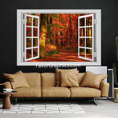 Autumn Forest Vinyl Wall Art Decal Sticker Poster Print Mural