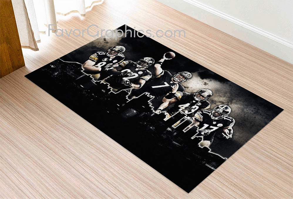 Pittsburgh Steelers Home Bedroom Decor Rug Carpet Mat