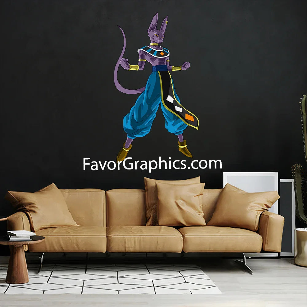 Beerus Dragon Ball Super Home Room Wall Vinyl Decal Sticker Mural Poster