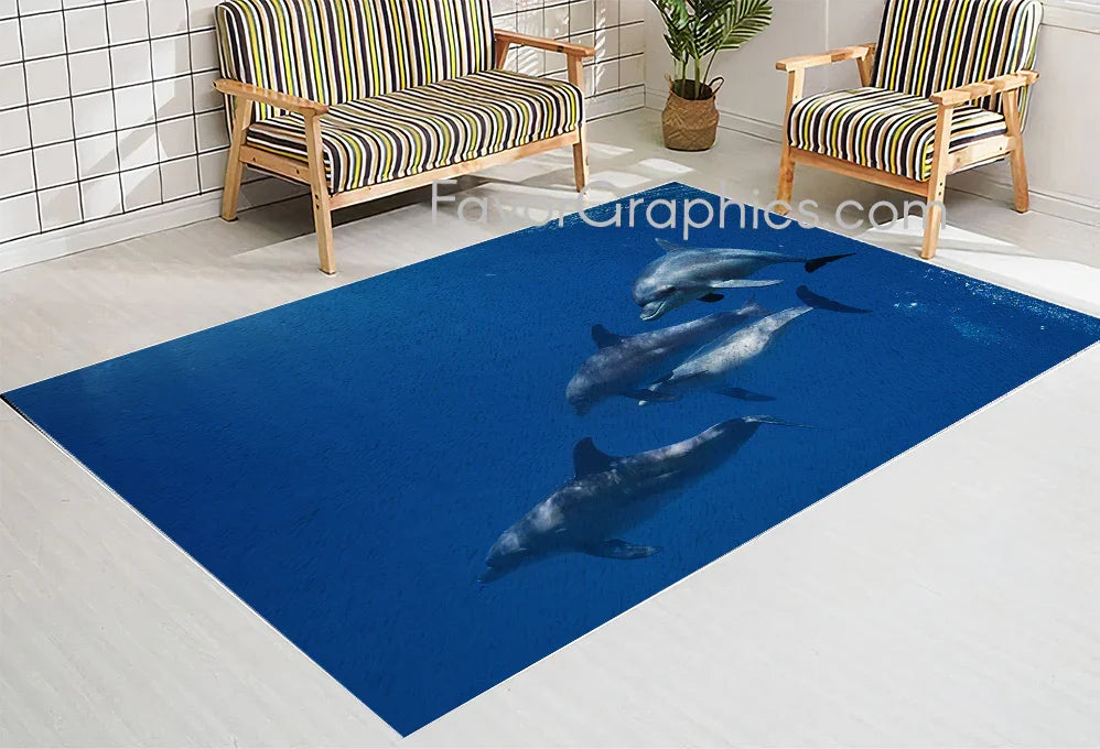 Dolphin Home Bedroom Decor Rug Carpet Mat