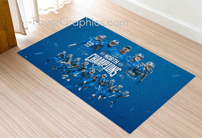 Detroit Lions Home Bedroom Decor Rug Carpet Mat