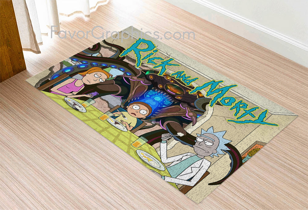 Rick And Morty Home Bedroom Decor Rug Carpet Mat