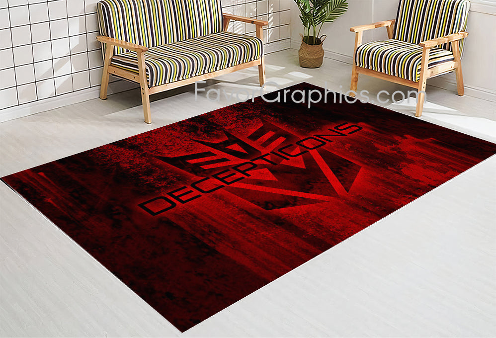 Decepticons Transformers Home Bedroom Decor Rug Carpet Mat