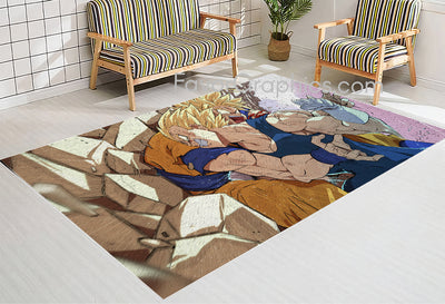 Goku Vegeta Home Bedroom Decor Rug Carpet Mat