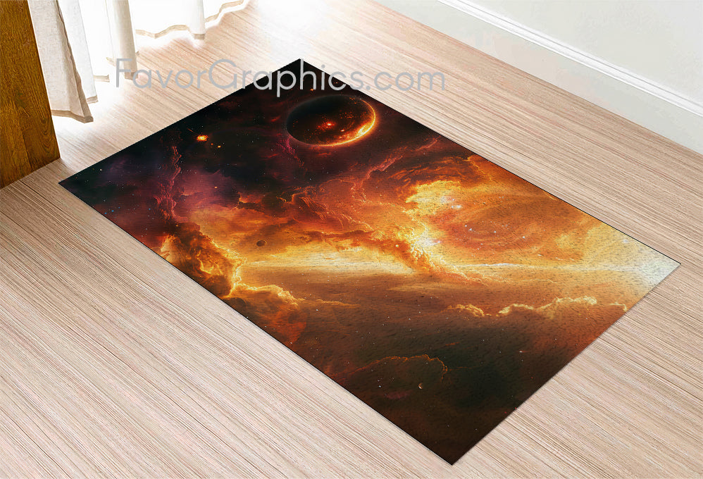 Outer Space Planet Home Bedroom Decor Rug Carpet Mat