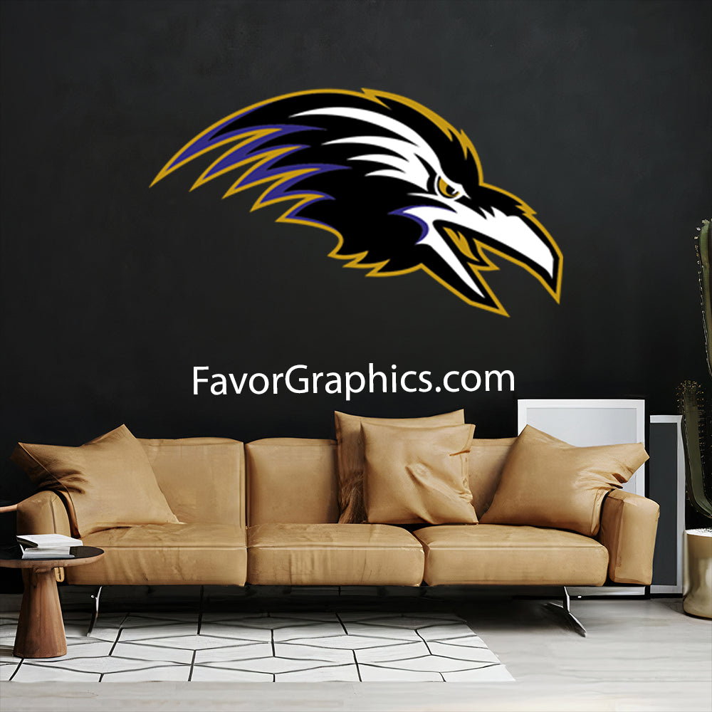 Baltimore Ravens Home Room Wall Vinyl Decal Sticker Mural Poster