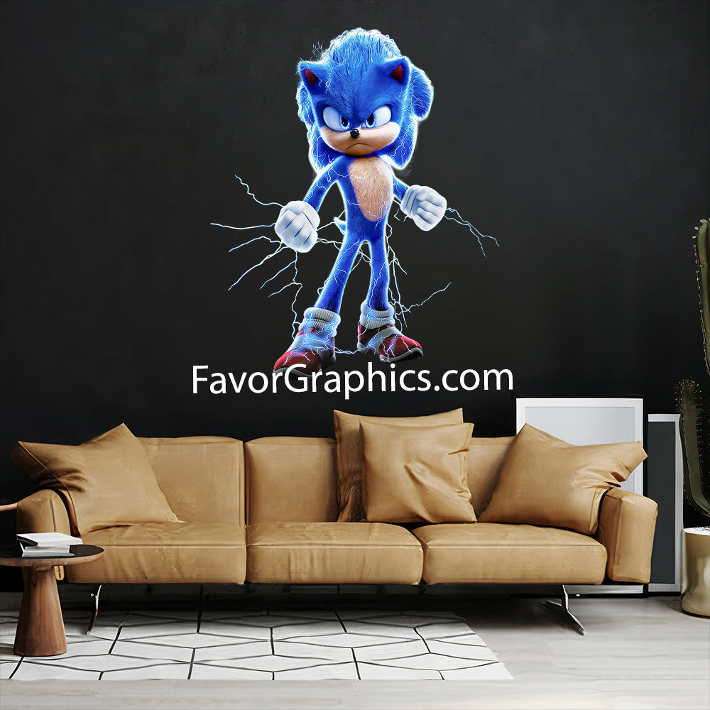 Sonic The Hedgehog Home Room Wall Vinyl Decal Sticker Mural Poster