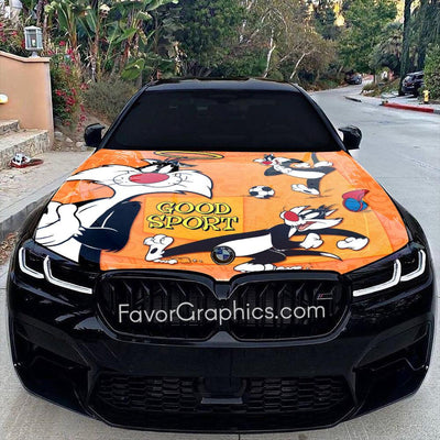 Sylvester the Cat Itasha Car Vinyl Hood Wrap