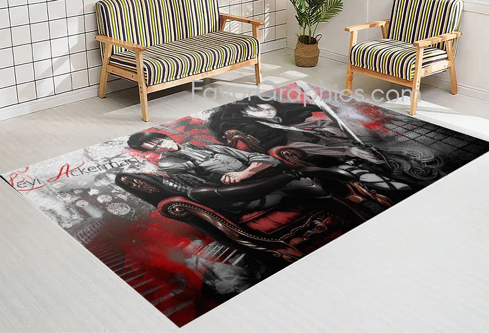 Levi Ackerman Home Bedroom Decor Rug Carpet Mat