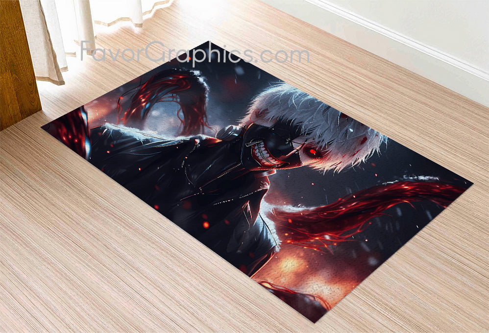 Kaneki Ken Tokyo Ghoul Home Bedroom Decor Rug Carpet Mat