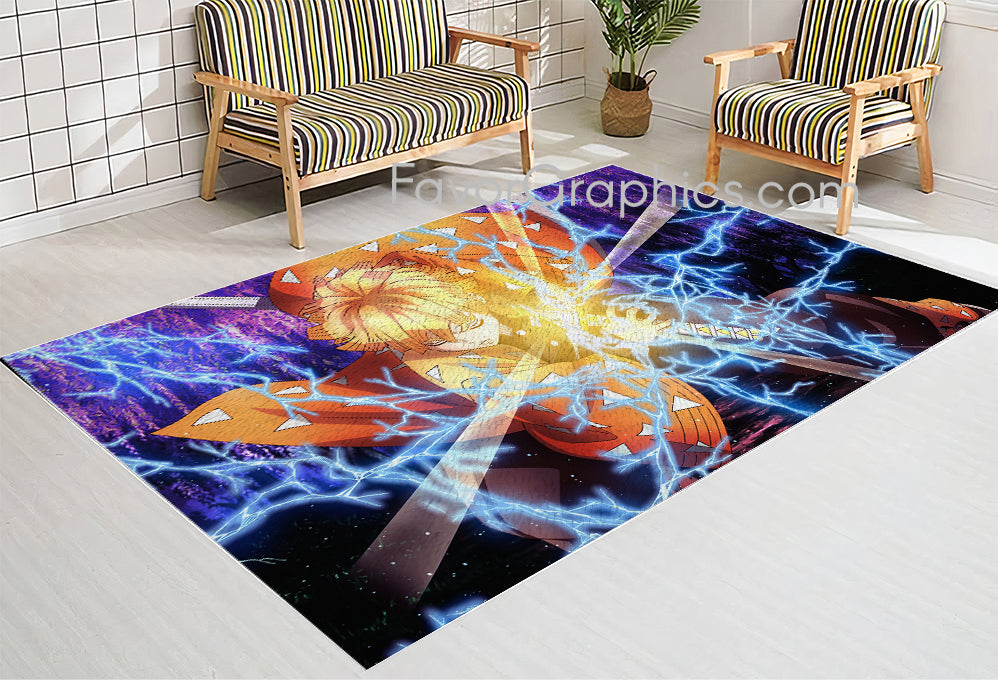 Zenitsu Agatsuma Home Bedroom Decor Rug Carpet Mat