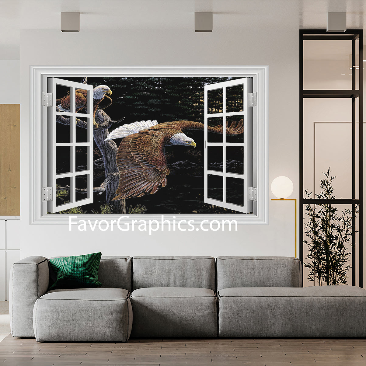 Bald Eagle Vinyl Wall Art Decal Sticker Poster Print Mural