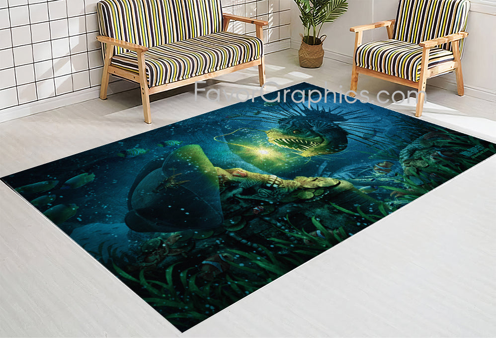 Underwater Under The Sea Home Bedroom Decor Rug Carpet Mat