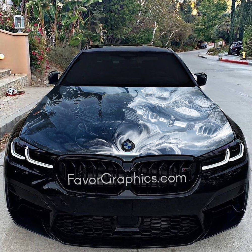 Samurai Itasha Car Vinyl Hood Wrap Decal Sticker