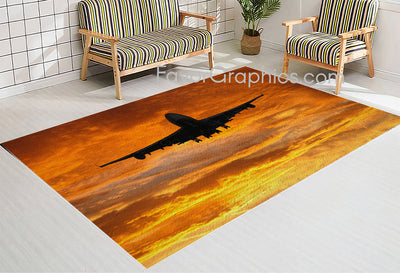 Boeing 747 Home Bedroom Decor Rug Carpet Mat