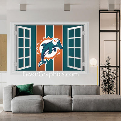 Miami Dolphins Vinyl Wall Art Decal Sticker Poster Print Mural