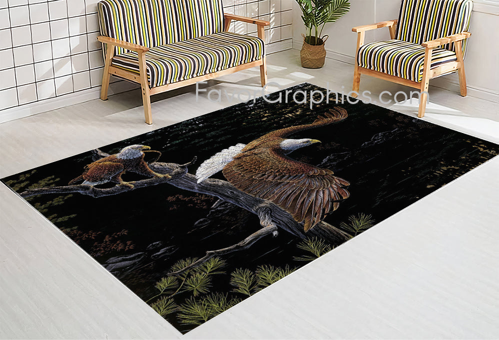 Bald Eagle Home Bedroom Decor Rug Carpet Mat