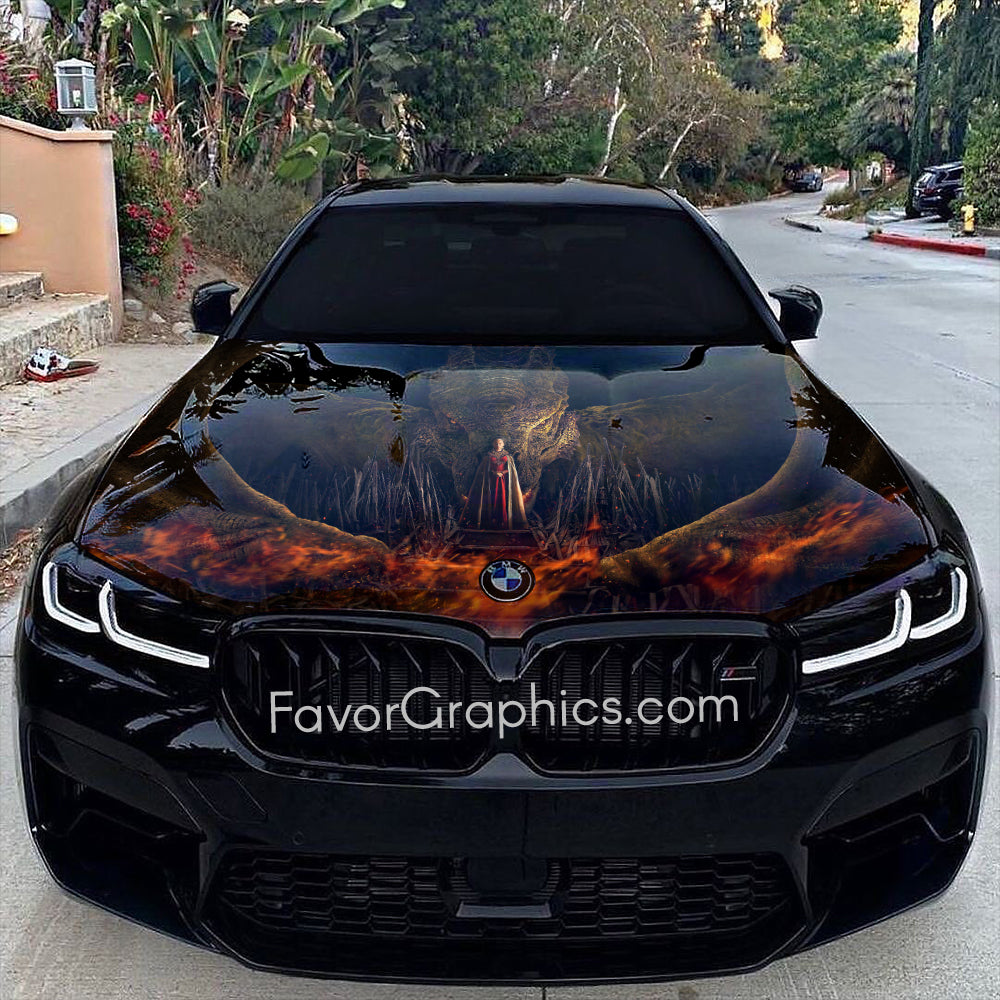 House of the Dragon Itasha Car Vinyl Hood Wrap Decal Sticker