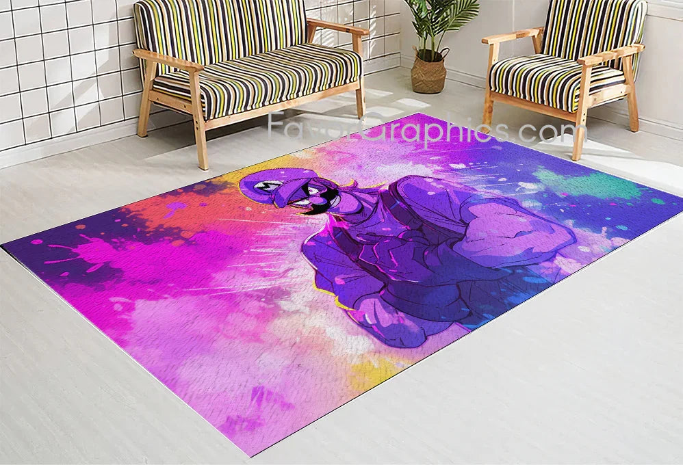 Waluigi Home Bedroom Decor Rug Carpet Mat